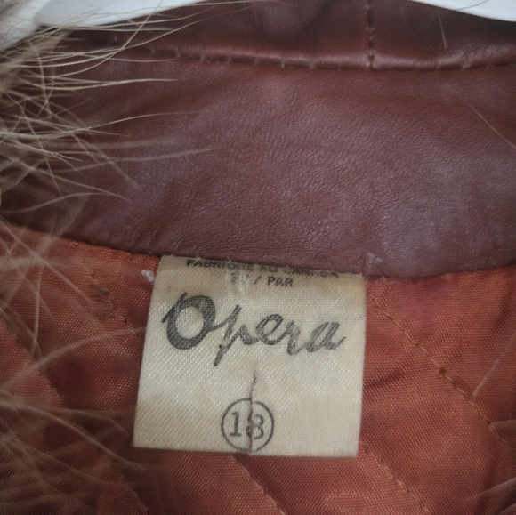 Vintage Genuine Leather & Fur Penny Lane Trench Coat - Picture 6 of 8